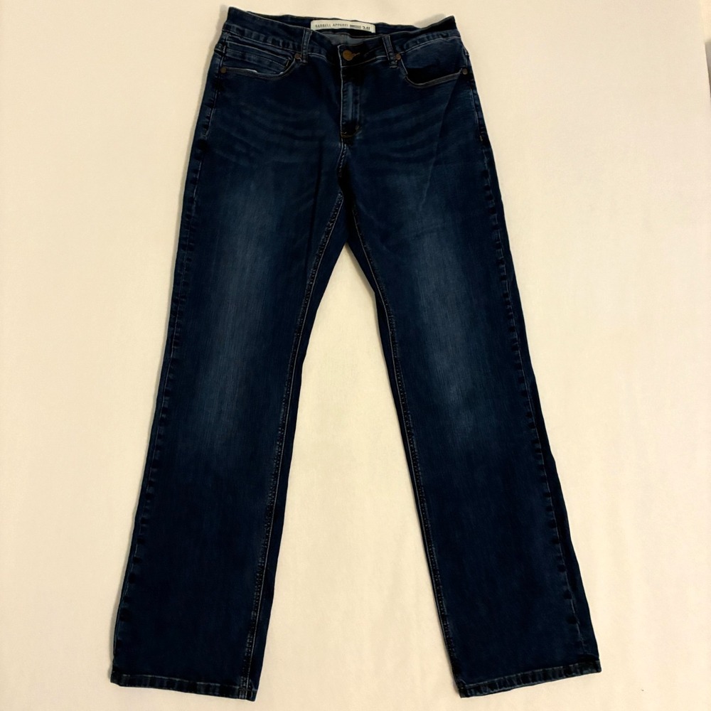 Barbell Apparel Athletic Fit Jeans Men's 34L (34x34) Straight Leg Active READ